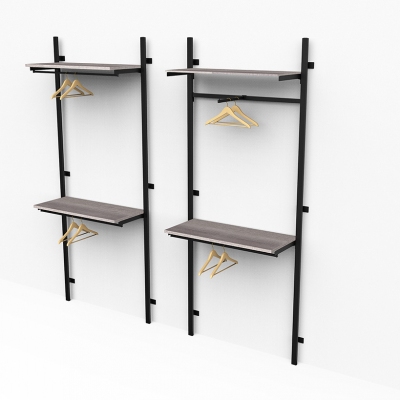 2623A KIT - Wall solution with 2 hanging and 2 sheves